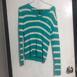 Ralph Lauren blue and white sweater